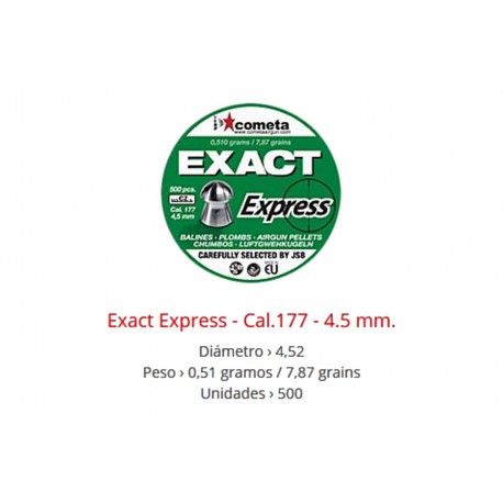 Balines Cometa Exact Express cal. 4.5mm
